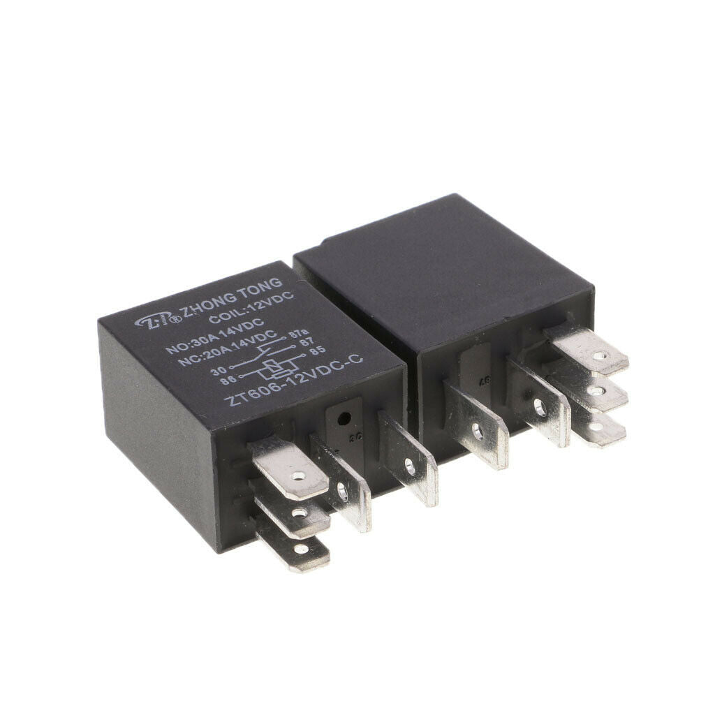 10PCS 30A 12V 5Pin SPDT Auto Relay For Car Fan Fuel / Water Pump Light Horn