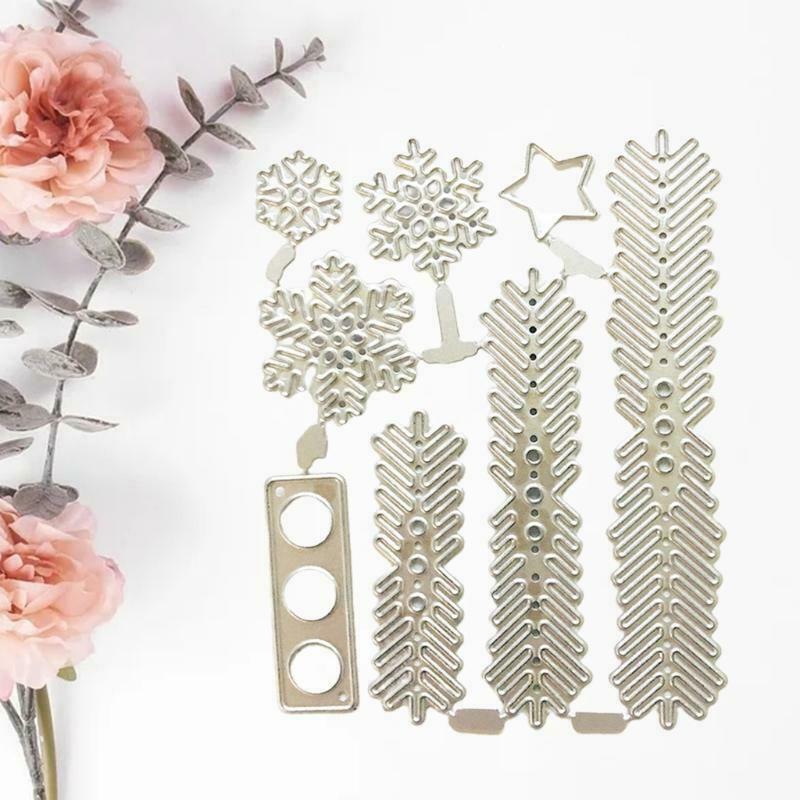 Snowflake Die Cuts Stencil Delicate Snowflake Carbon Steel Cutting Die Template