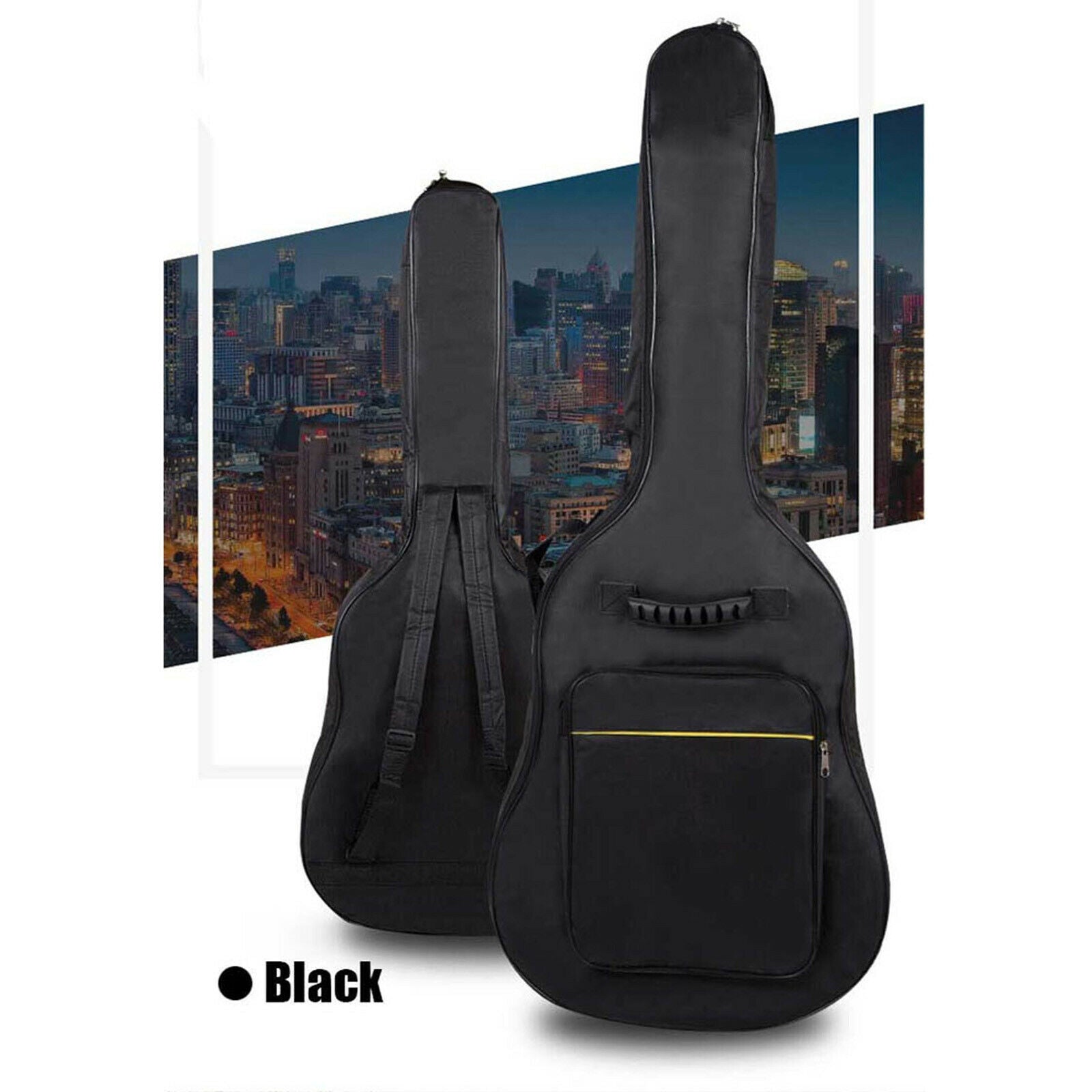Acoustic /Electric Guitar Bag Padded Electric Guitar Gig Bag Case Padding Dual