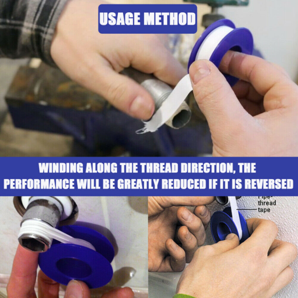 10x Joint Plumbing Fitting Seal Tape PTFE for Water Pipe Plumbing Sealing Tapes