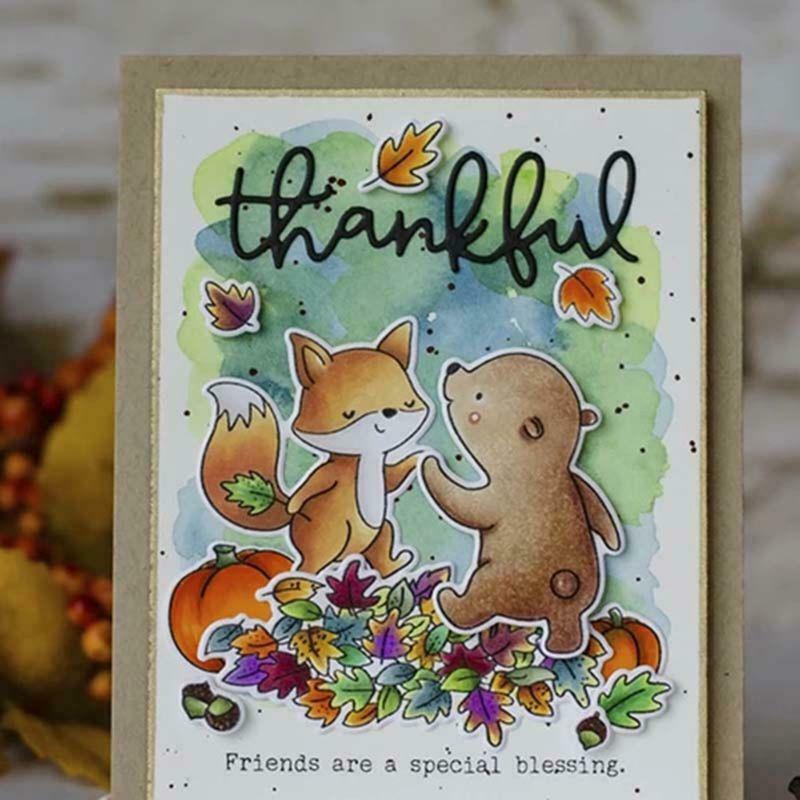 Animal Friends Metal Cutting Dies Stencil DIY Scrapbooking Paper Card Embossing