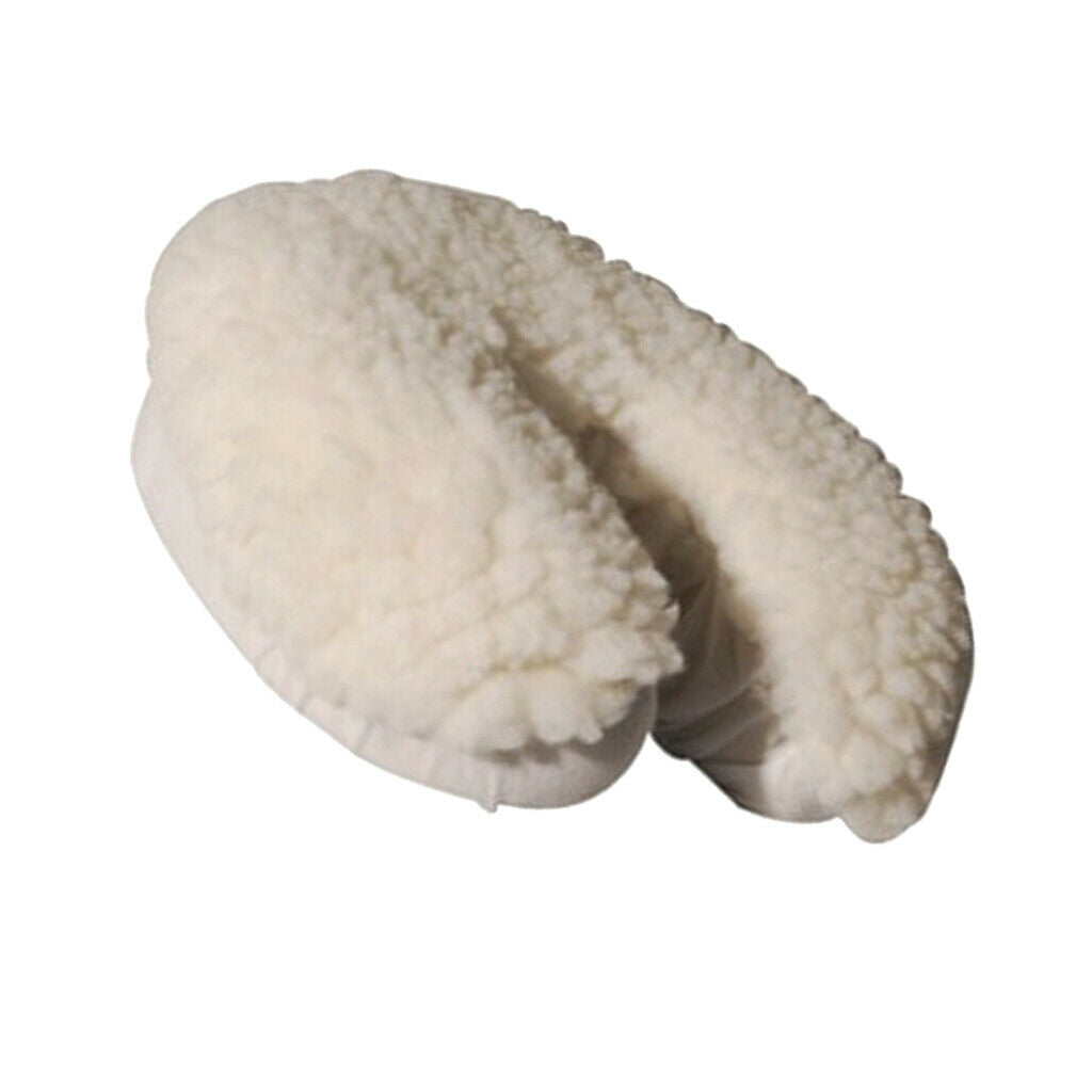 2pcs White Fleece Cover Wrap for Massage Table Bed Face Rest Cradle Pillow