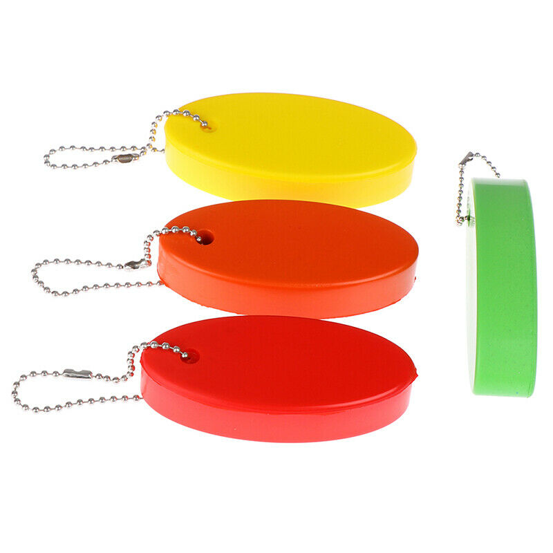 Foam Floating Buoyant Keychain For Water Sports Swimming Oval Keyring Ke_EODD