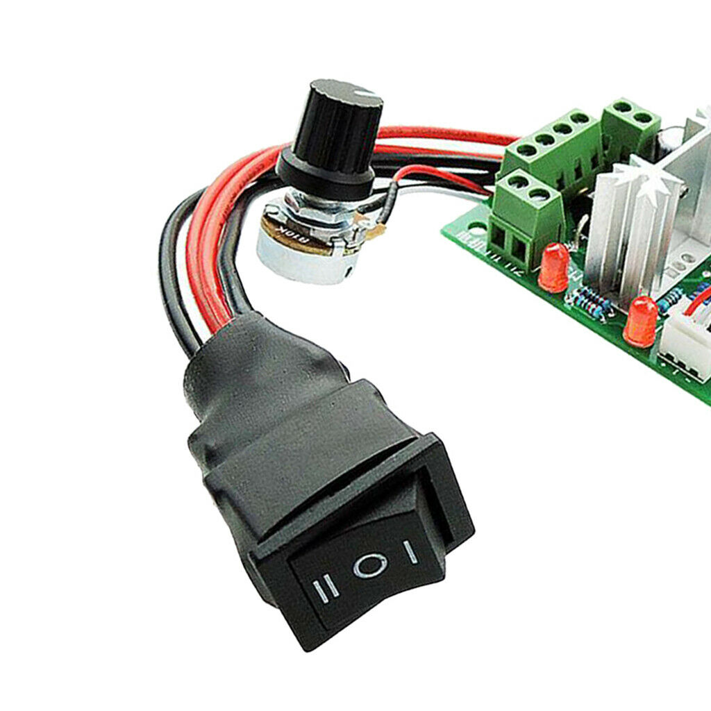 12V 24V 30V 10A PWM DC Motor Speed Controller CW CCW Reversible Regulator Switch