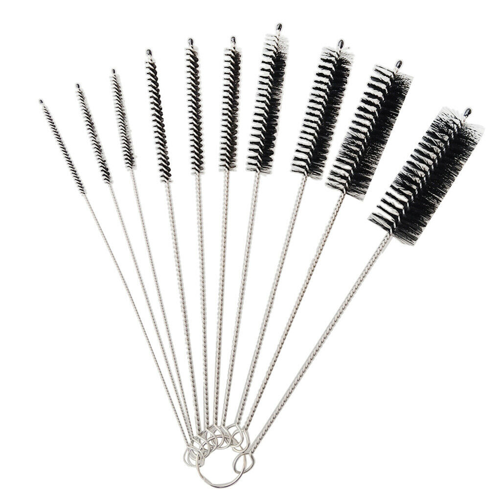 10pcs Small Wire Brush Cleaning Brush with Twisted Wire Handle