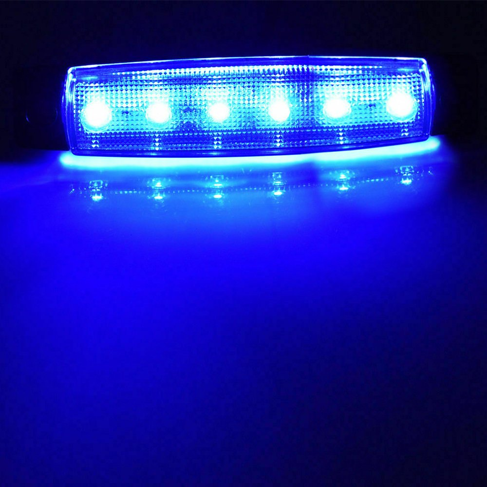3X Blue Marine Led Lights Courtesy & Utility Strip for Boat Yacht Pontoon Kayak
