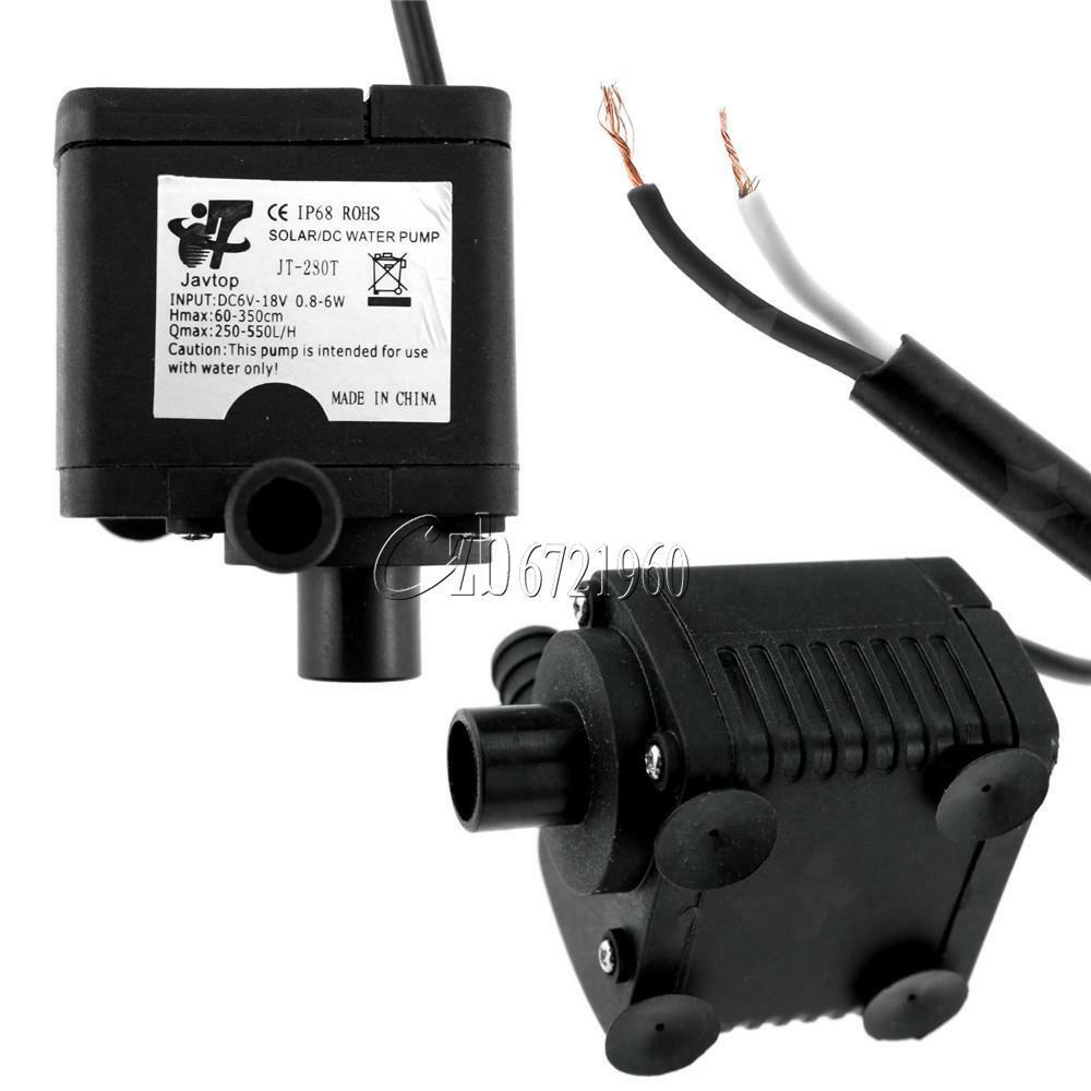 JT-280 AT Micro Brushless DC Water Pump Fountain Pump Solar 12V 24V