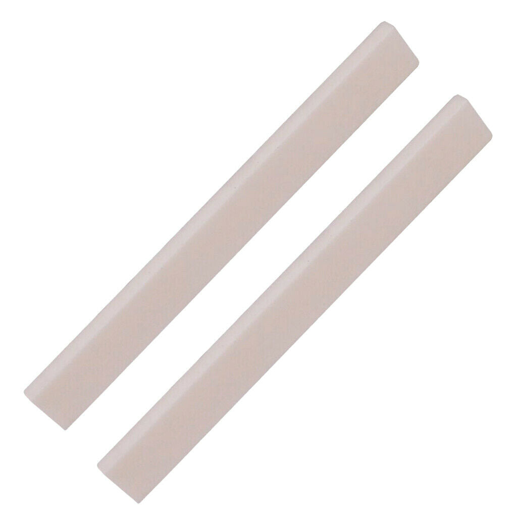2 Pieces DIY Blank Saddle for Accoustic Classical Guitar Ukulele Banjo
