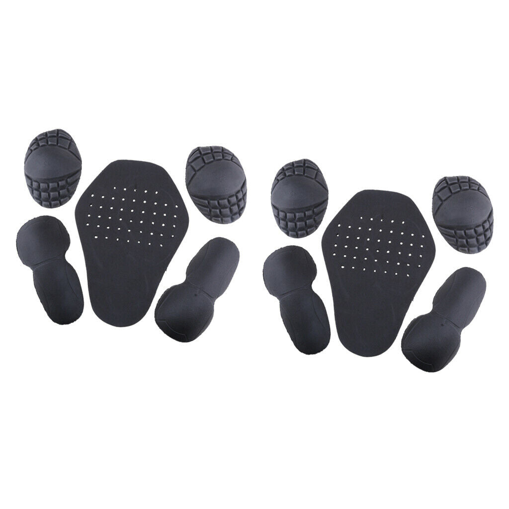 10x Motorcycle Motocross Jacket Back Shoulder Elbow Protection Pad Safety