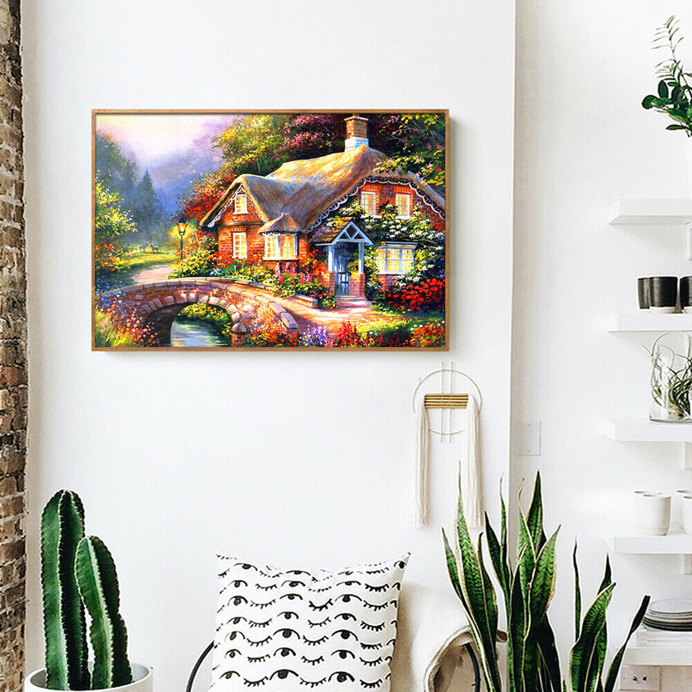 Farmhouse Full Drill Square Diamond Painting 5D DIY Mosaic Kit for Bead Art @