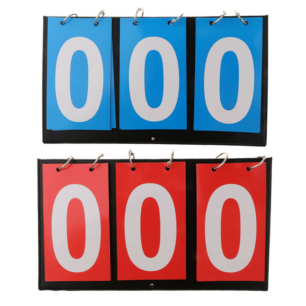 2-Pack Portable Scoreboard Score Keeper 3 Digital Flip Score Record Sports Goods