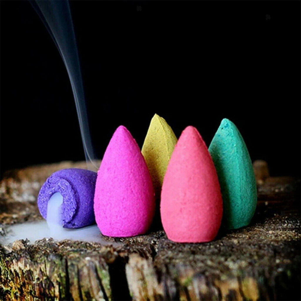 10 pcs Waterfall Backflow Incense Cones Cone for Meditation Home Yoga SPA