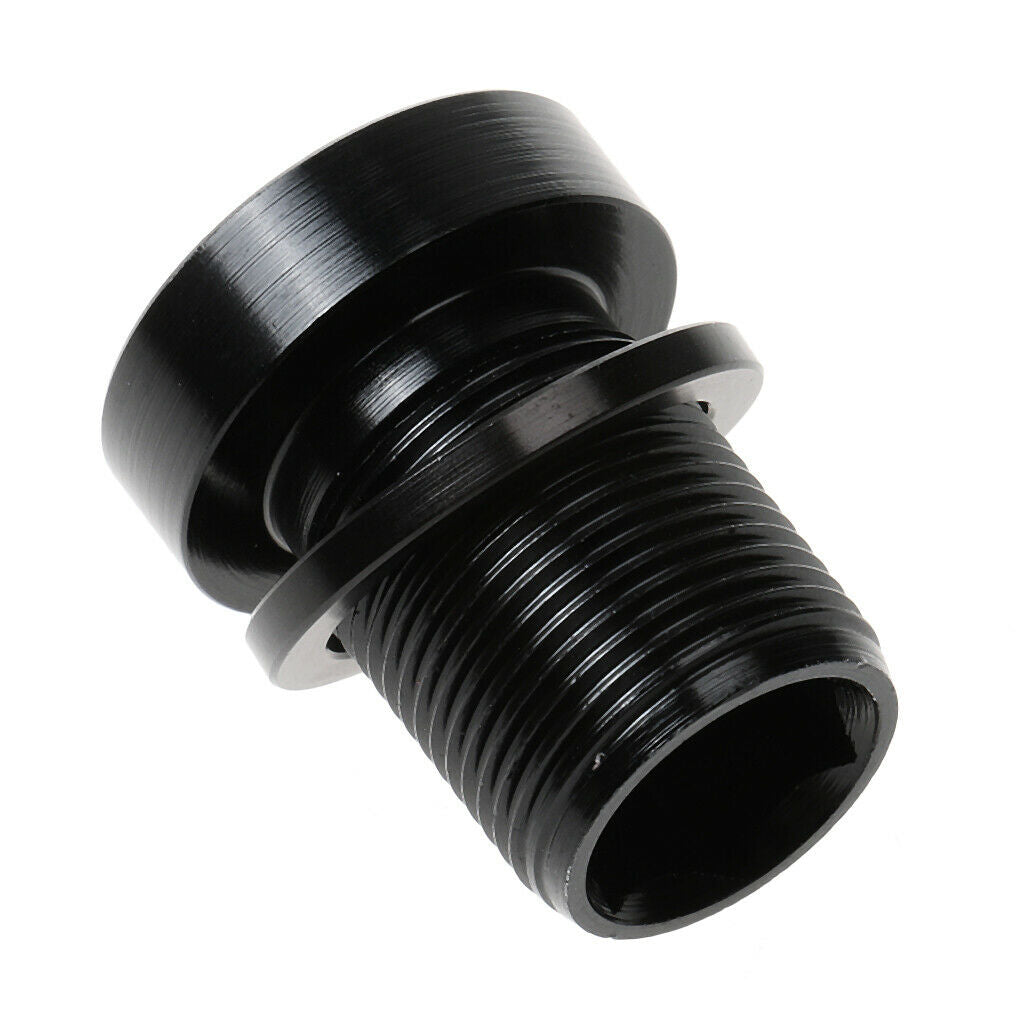 1X M15 Spline Axis Screw Bottom Bracket Crankset Aluminium Alloy Screw Black