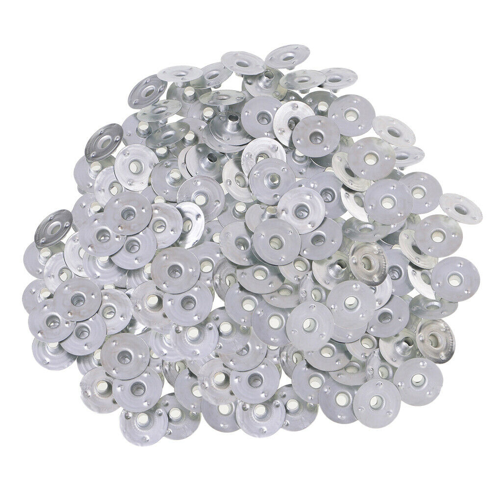 500pcs Metal Candle Wick Sustainers Tabs Base for Candle Makings 12.5x3mm