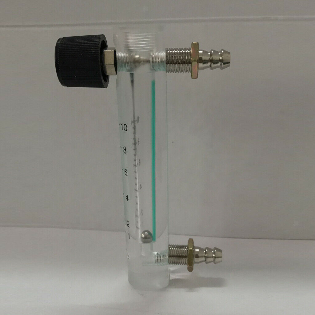 Oxygen Non-pulsating Flow Meter Supplies Copper&Glass with Valve Home 1-10L
