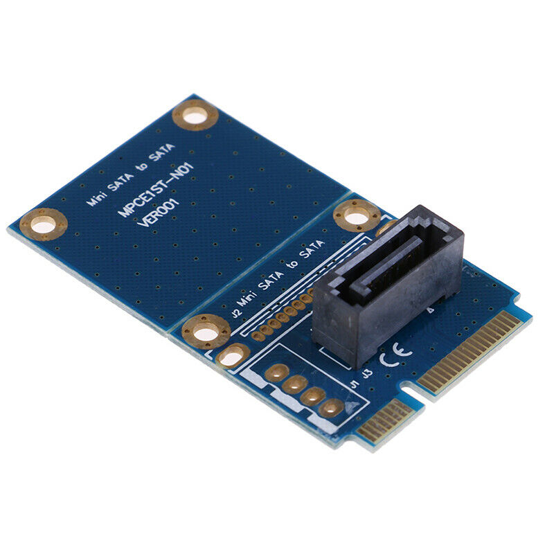 1Pc mSATA PCI-e Express SATA SSD Slot To 7 Pin SATA HDD Convert Card Adap.l8