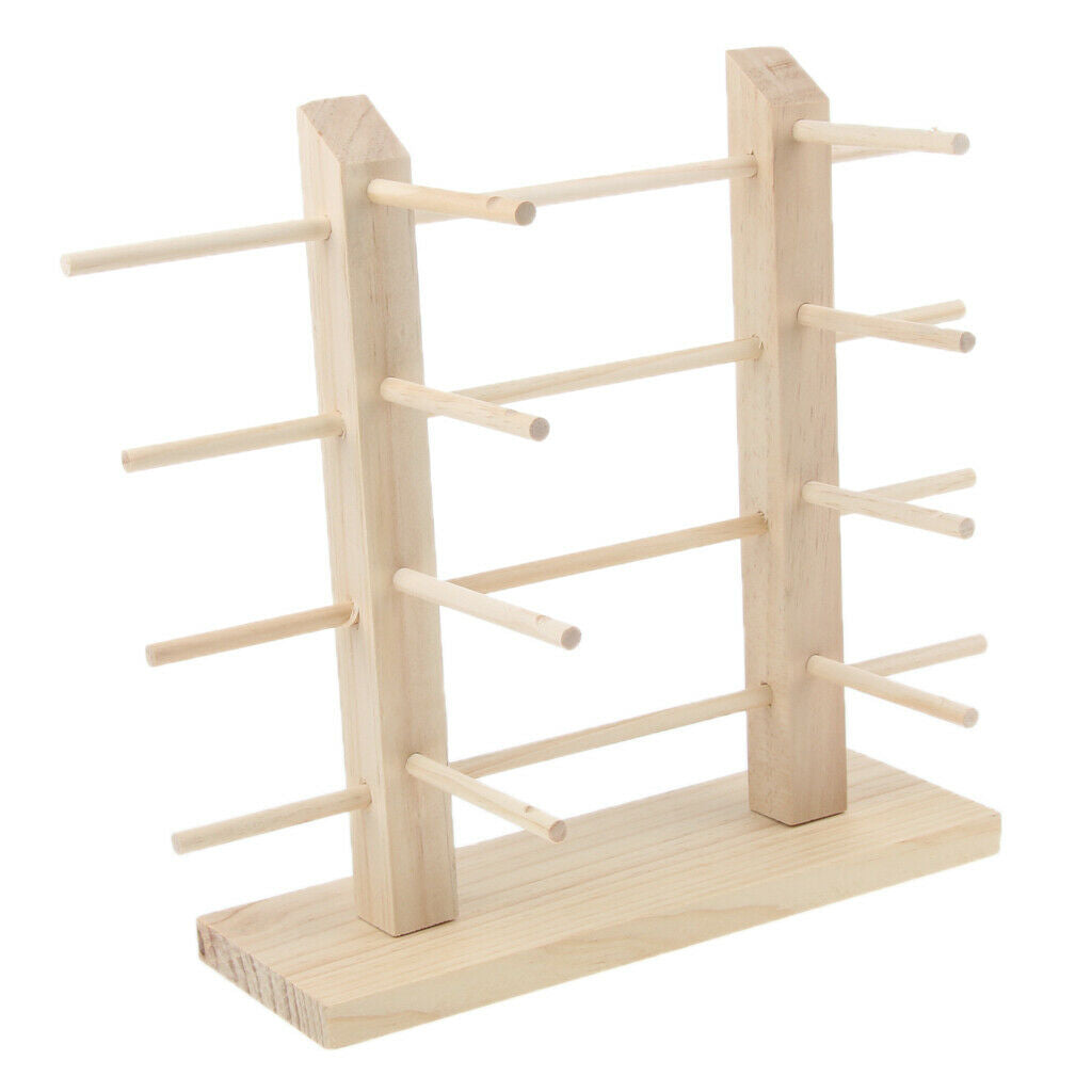 4 Pieces Wooden Eye Glasses Sunglasses Display Rack Stand Holder Organizer