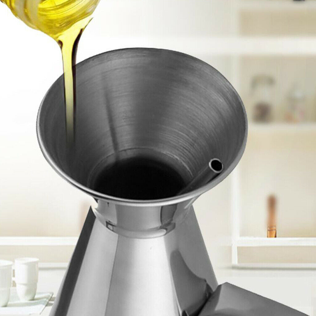 Stainless Steel Oil Vinegar Can Drizzler Cruet