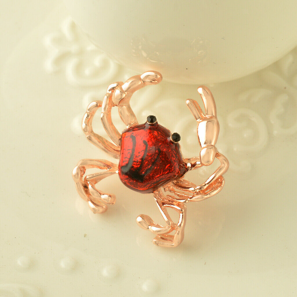 Women Fashion Animal Brooch Pins Insect Breastpins Wedding Jewelry Red