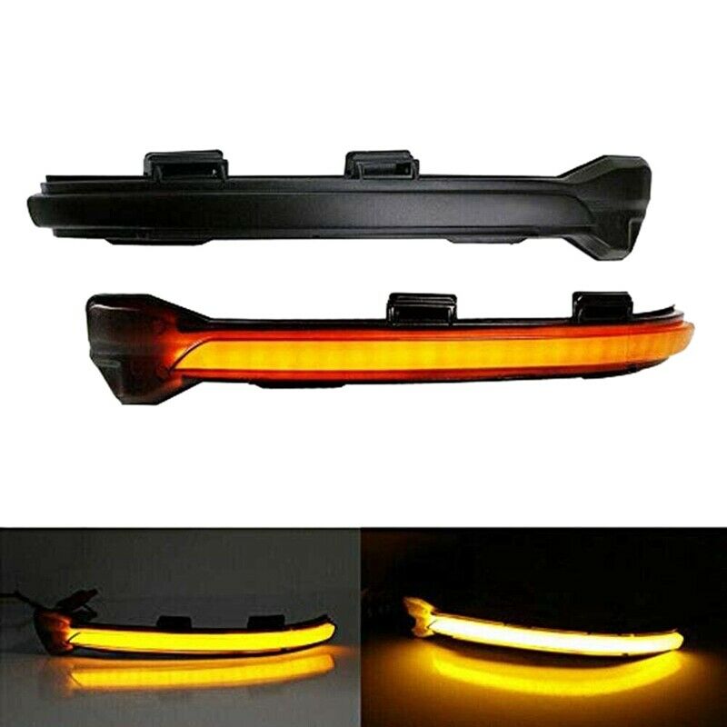 Car Dynamic LED Turn Signal Rearview Mirror Indicator Light For-Golf 7 Mk7 7.5C9
