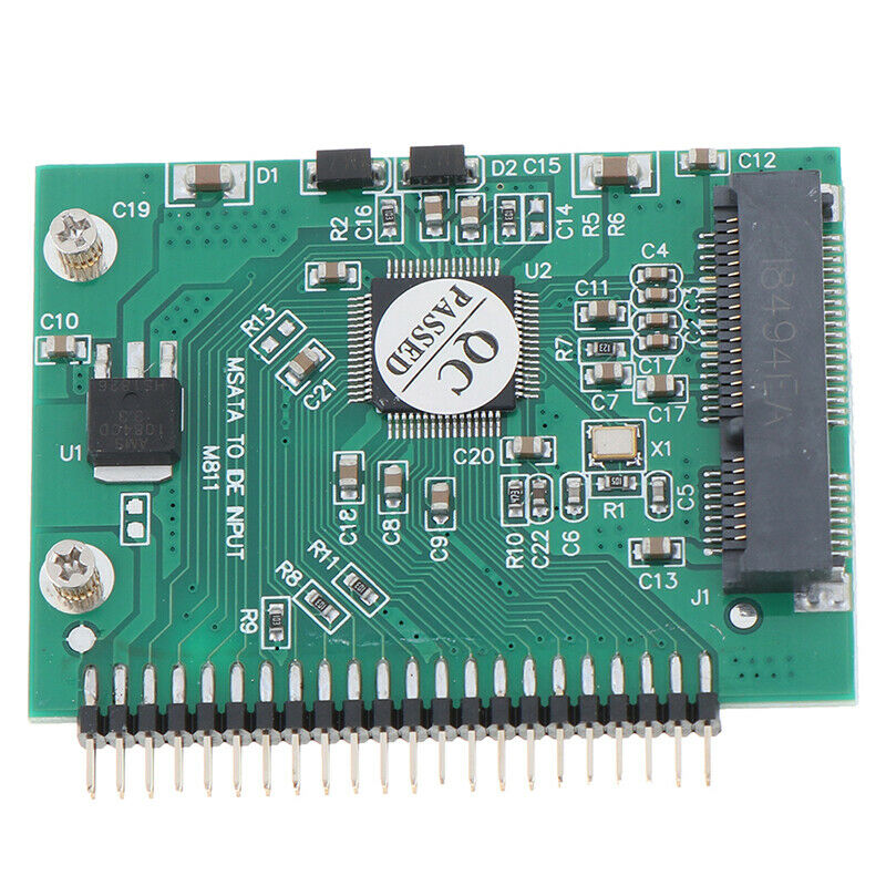 mSATA SSD To 44 Pin IDE Adapter mSATA IDE converter Card 2.5 Inch IDE HDHFFSDD