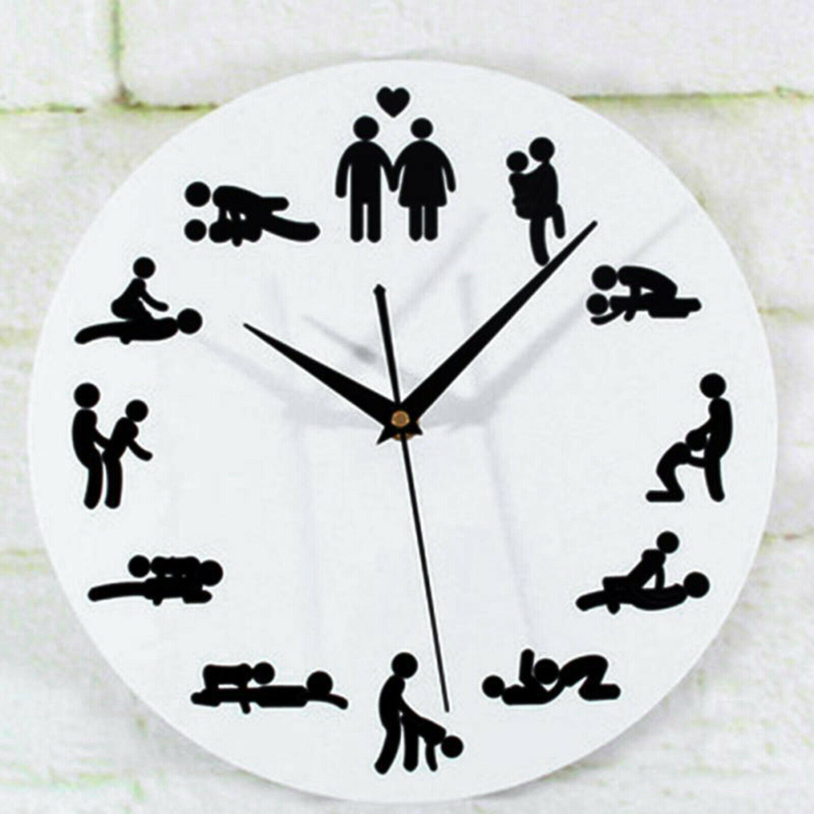 Wall Clock Quartz Wall Stick Watch Bedroom Bathroom Living Room Decorative