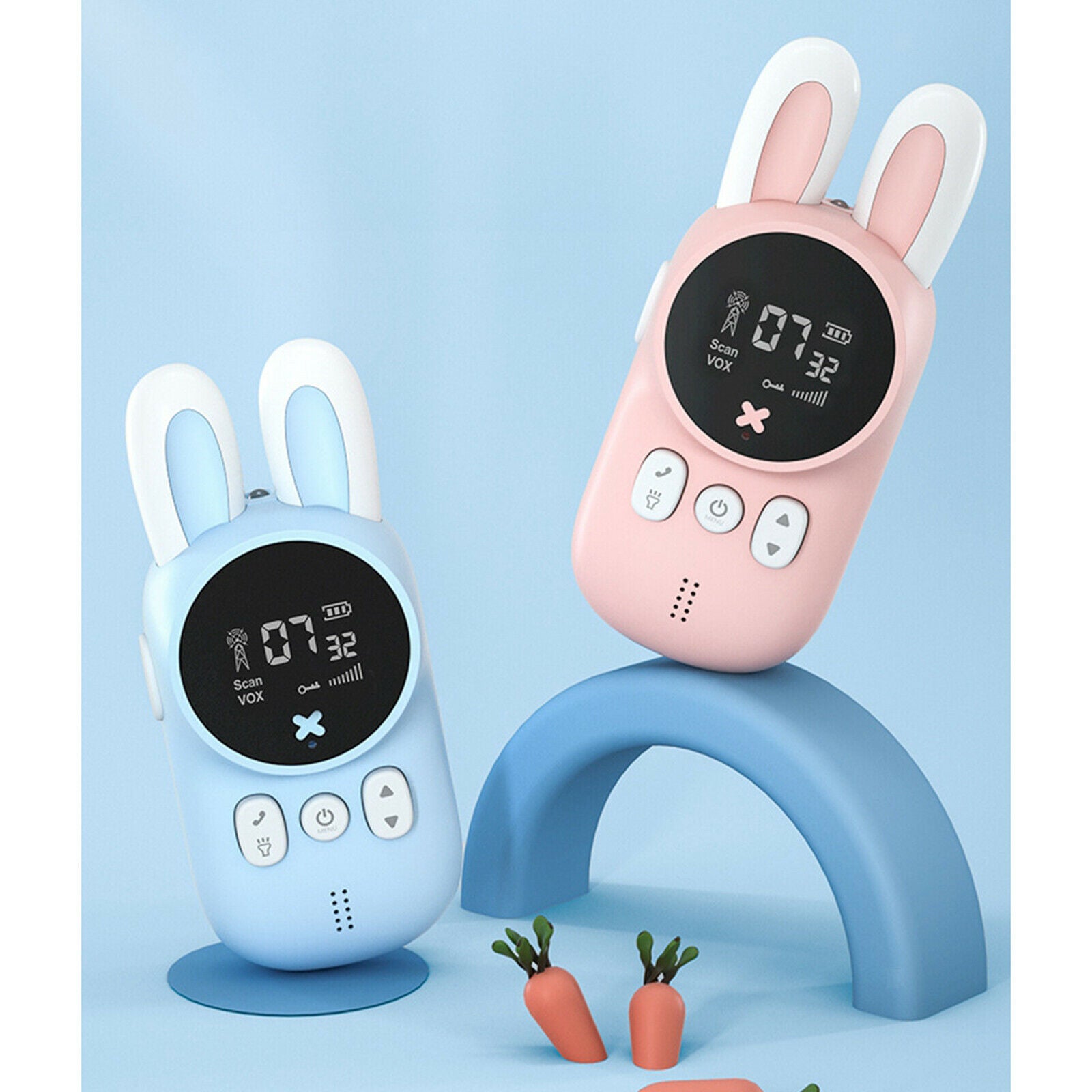 2 Pack Walkie Talkie Two-Way 3KM Wireless Radio Portable Set for Kids Children