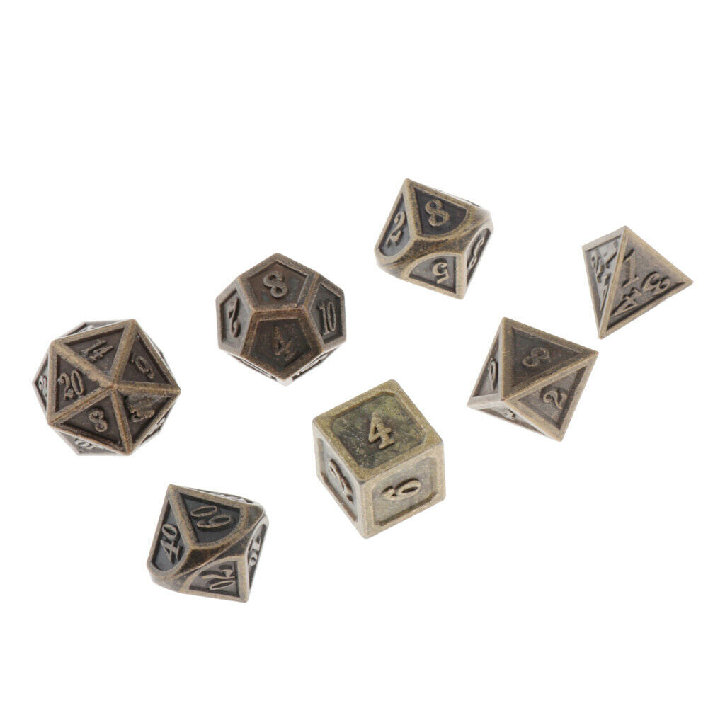 7 Packs Polyhedral Dice Standard Size for Dragon Scale Dungeons&Dragons RPG