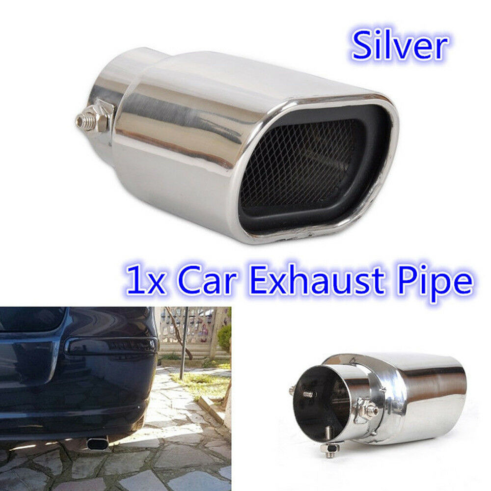 Universal Stainless Steel Car Exhaust Tails Rear Tail Silencer Tip Pipe End 63mm