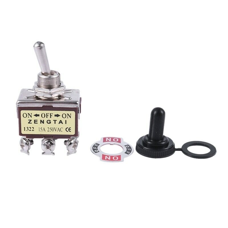 AC 250V 15A 6 Pin DPDT On/Off/On 3 Position Mini Toggle Switch S4W3W3