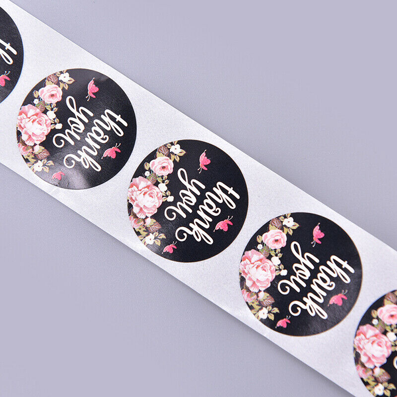 500PCS/Roll Stickers Seal Labels Handmade Custom Thank You Stick.l8