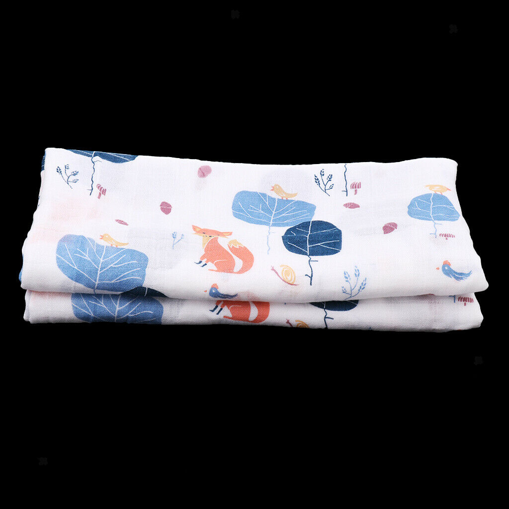 Soft Muslin Baby Swaddling Blanket Newborn Infant Cotton Swaddle Towel Tree