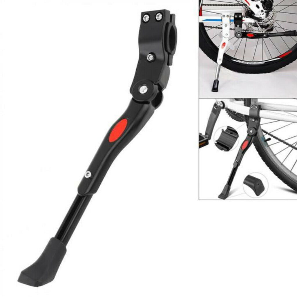 2x Adjustable Bicycle Kickstands Bike Stand Bracket for 22-27'' Wheel Dia.