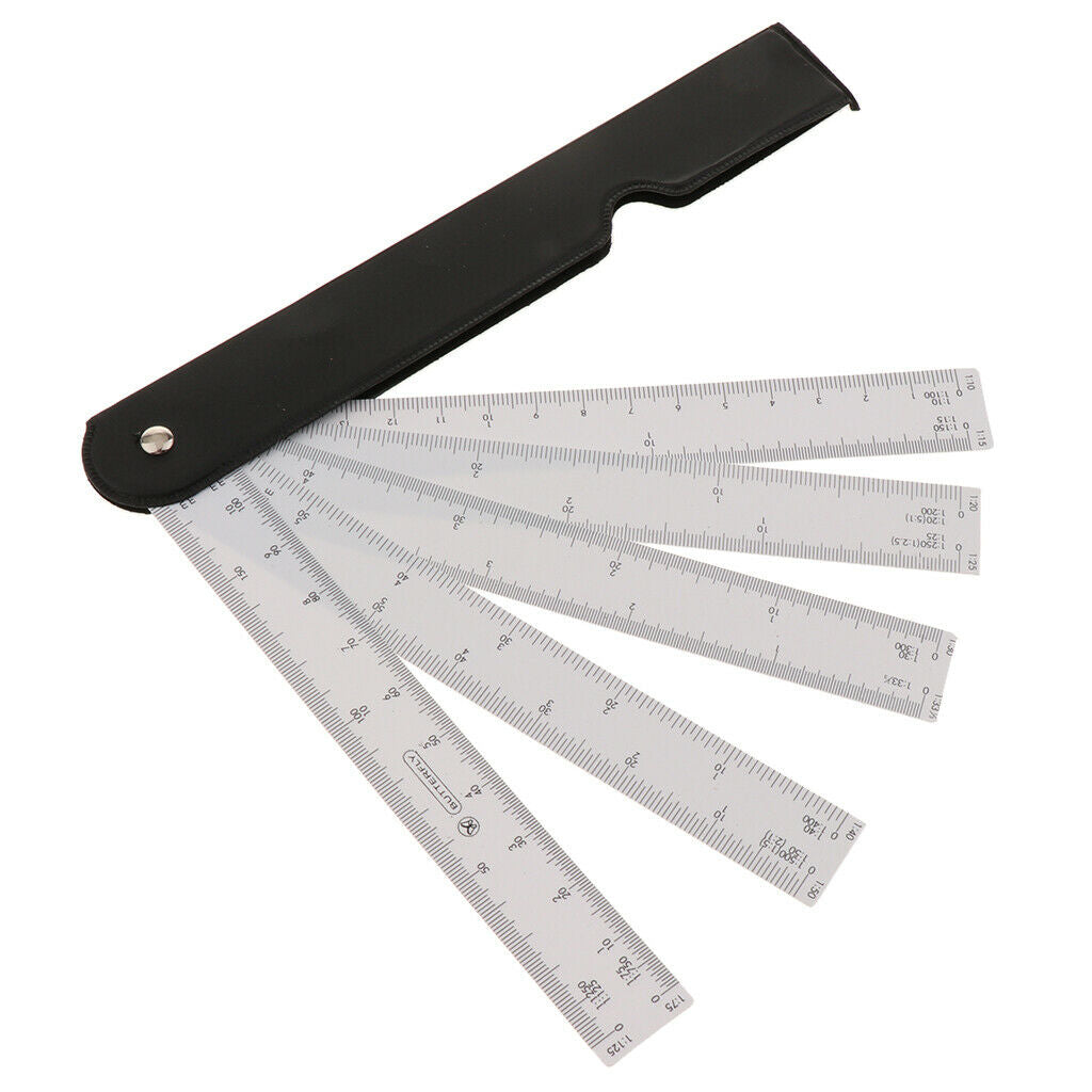 Architect Engineering Sector Scale Ruler 12 Scales Multi Ratio Ruler Measure