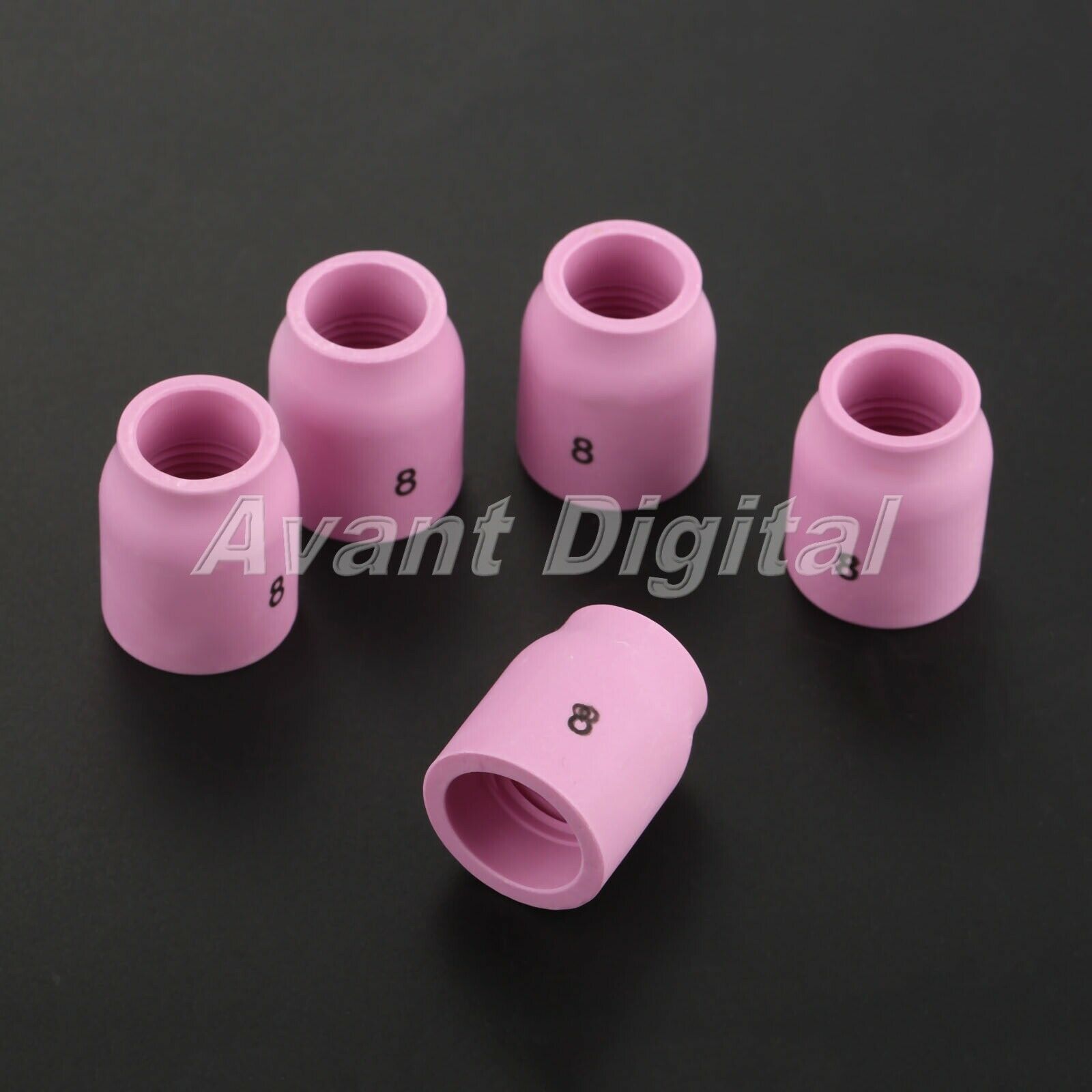5PCS TIG Welding Ceramic Cup 53N61S #8 for Torch 9 20 25 1/2" Orifice Accessory