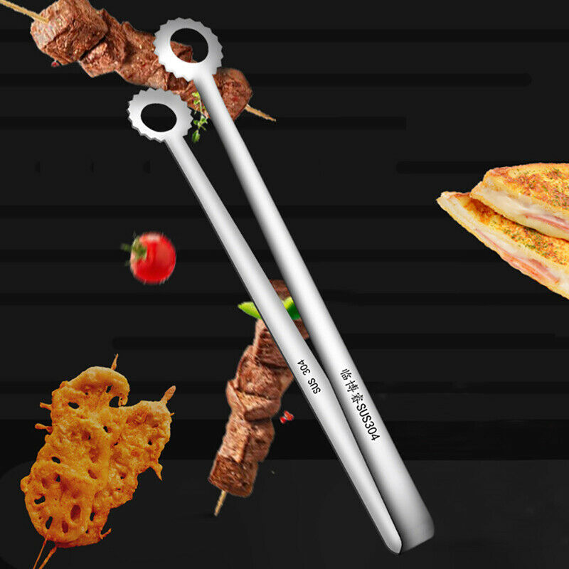 Stainless Steel Food Tongs Japanese Style Barbecue Clamp Kitchen For Fried F Lt