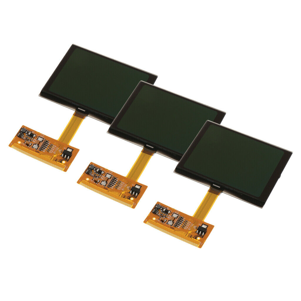 3 Pieces Repair Auto Car LCD Display Screens Instrument Cluster for Audi