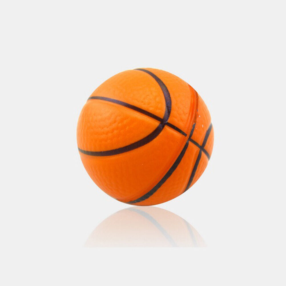 2X 6.3CM Basketball Orange Hand Wrist Exercise Stress Squeezing Foam Bal.l8