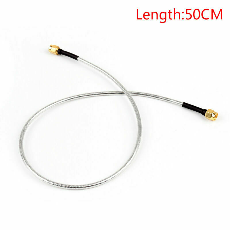 10X SMA Male to SMA Male 50cm RF Extension Coax Pigtail Semi-Rigid Cable RG402 U