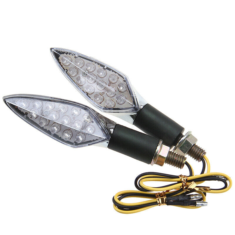 LED Motorcycle Amber Turn Signal Indicator Light Blinker Lamp Dirt Bike For BMW