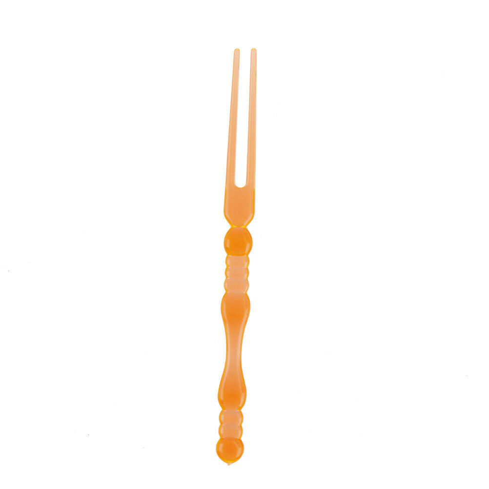 100Pcs Disposable Plastic Fruit Cake Dessert Fork Picks Party Tableware De_DD