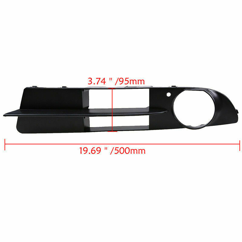 1Pc Left Side Fog Light Bumper Lower Grill Cover For BMW 5-series E60 E61 03-07