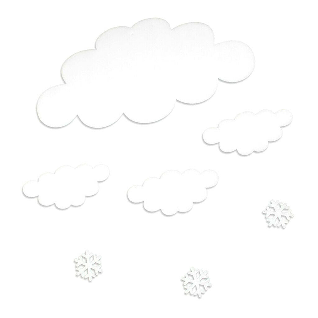 Merry Christmas Foam Cloud Shape DIY Christmas Accessories