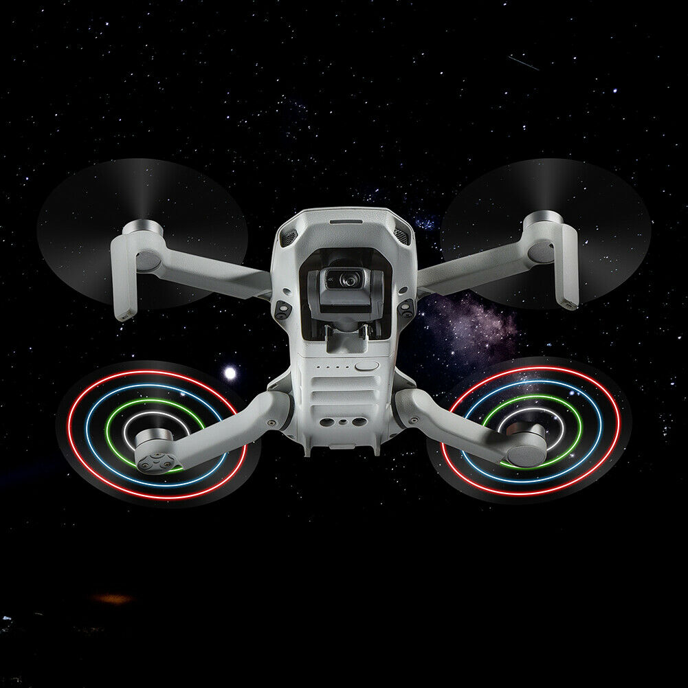 Rechargeable LED Light Flash Low-Noise Quick-Release Propellers for DJI Mini 2
