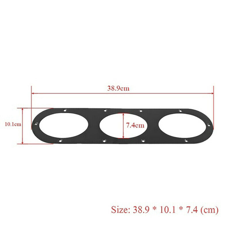 2Pcs Universal Aluminium Car Rear Bumper Race Air Diversion Diffuser Pan MEBDDD