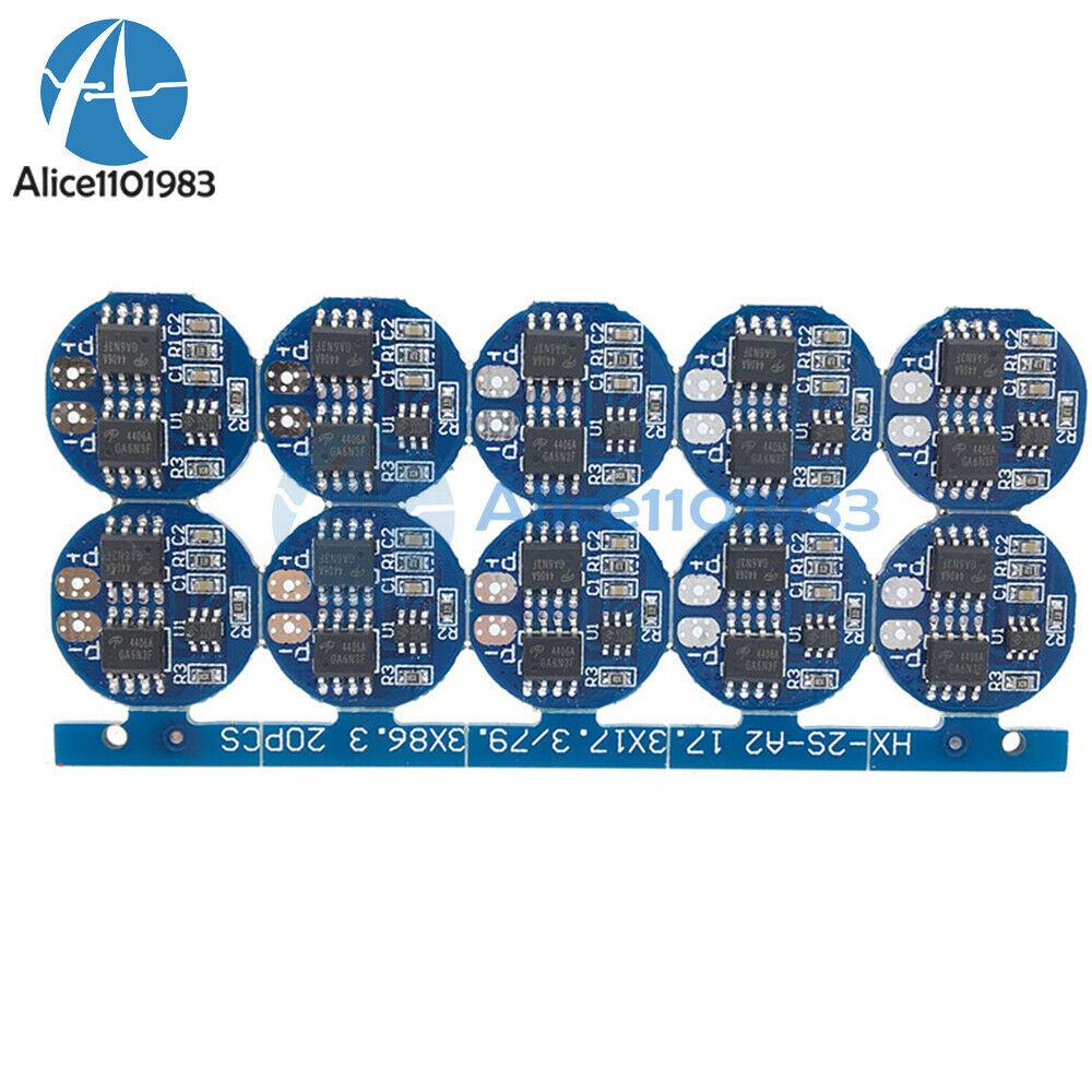 10PCS 7.4V 8.4V 2S 5A Protection Board BMS PCB For 18650 Lithium Battery Charge