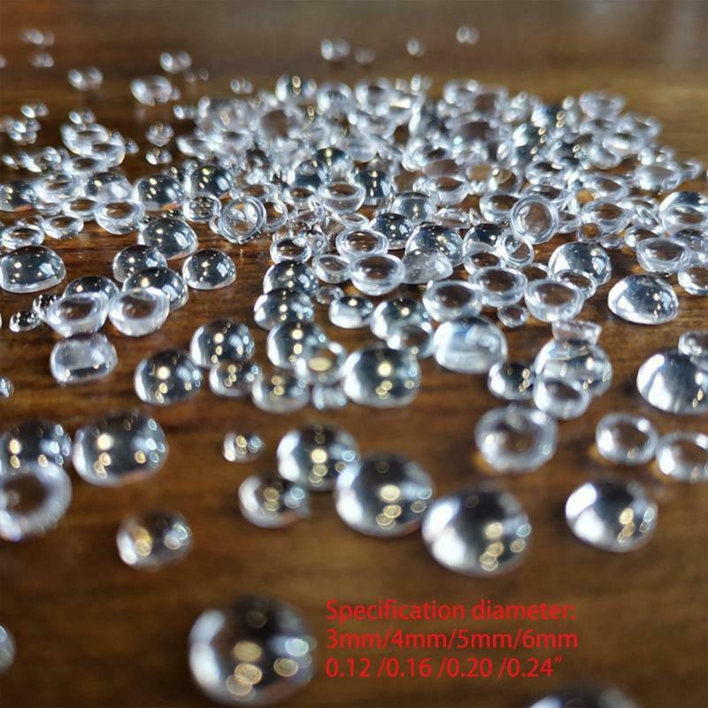 350 Pcs Round Imitation Dew Beads DIY Material Simulation Dewdrop Flat-Bottomed