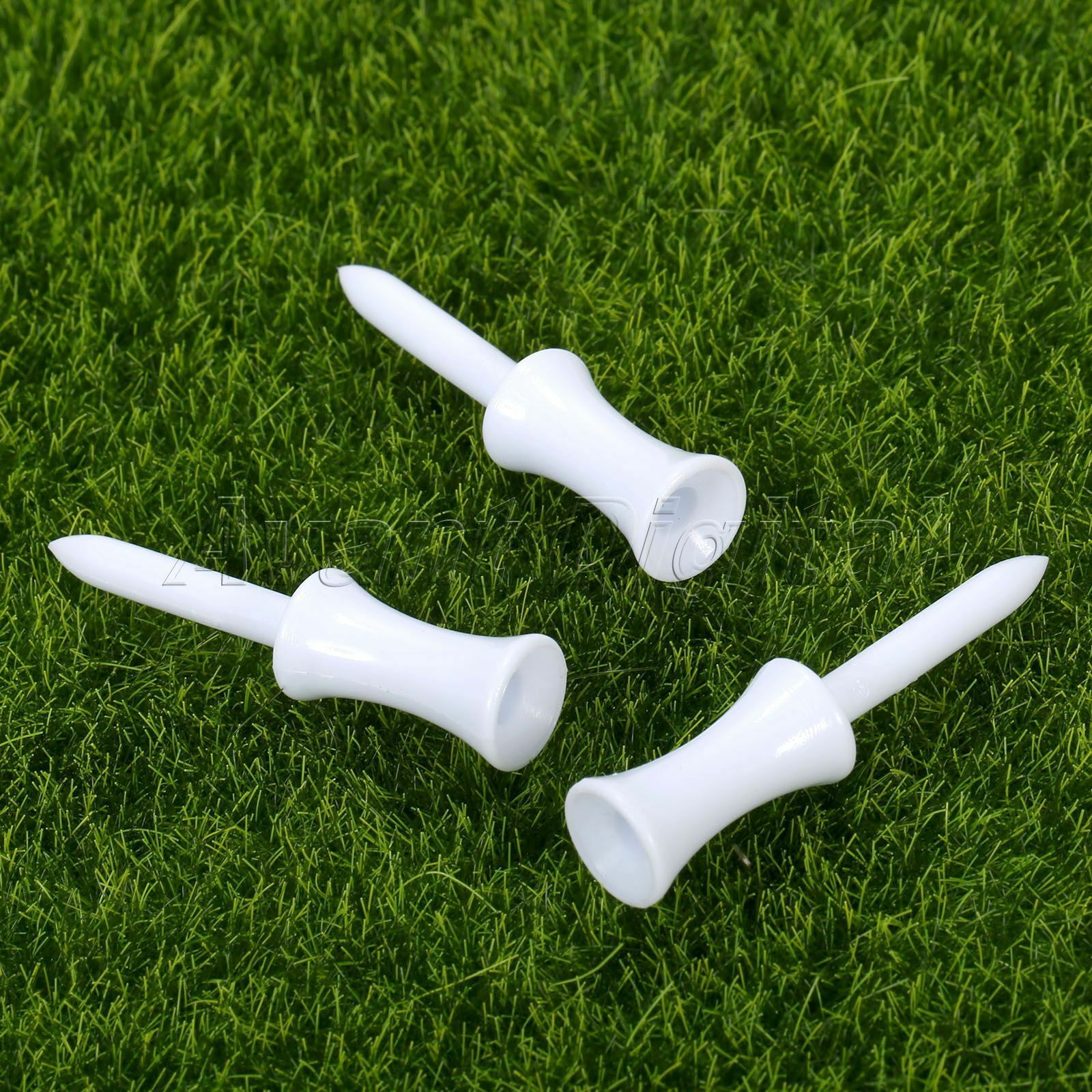 54mm Plastic Step Down Golf Tees New Height Control Graduated Castle Tee 100pcs