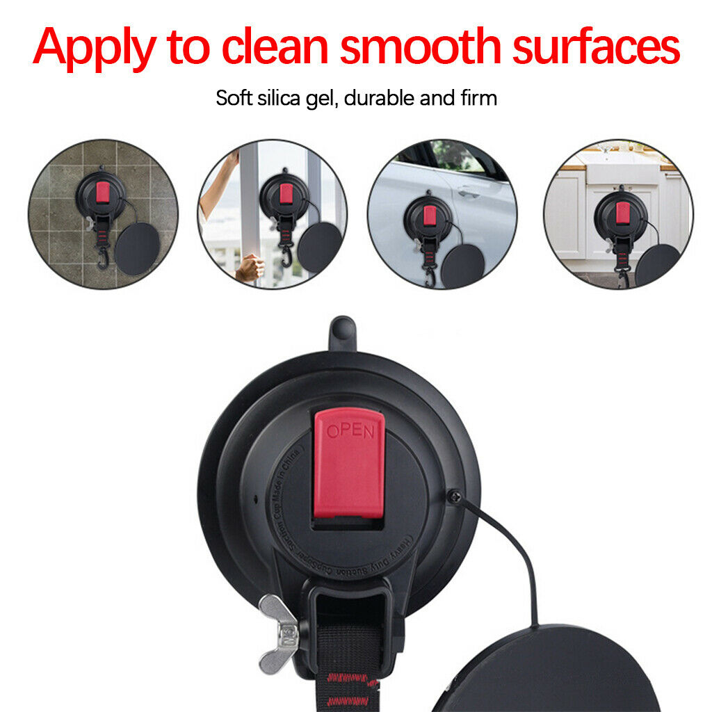 Heavy Duty Max 30 kg Car Camping Suction Cup Anchor with Securing Hook
