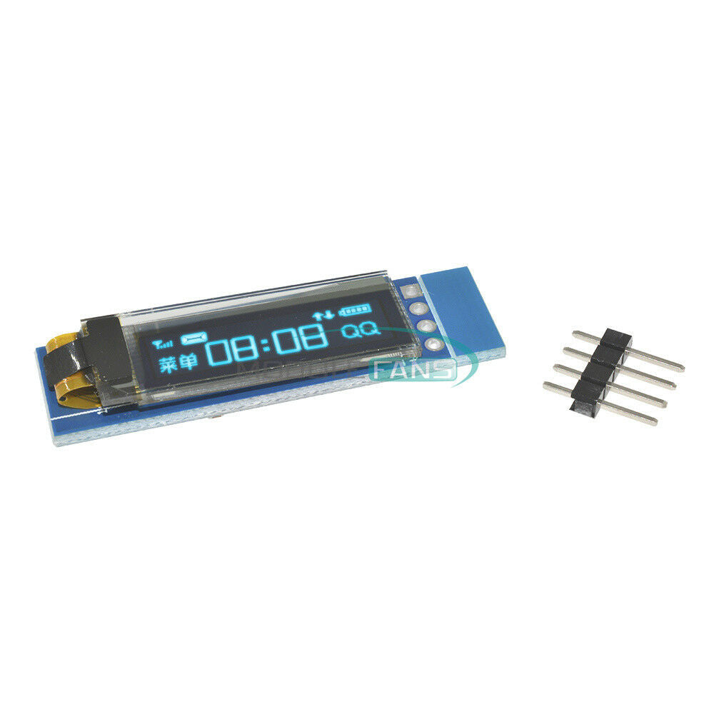 0.91" 128x32 I2C IIC Serial Blue OLED LCD LED Display Module 12832 SSD1306